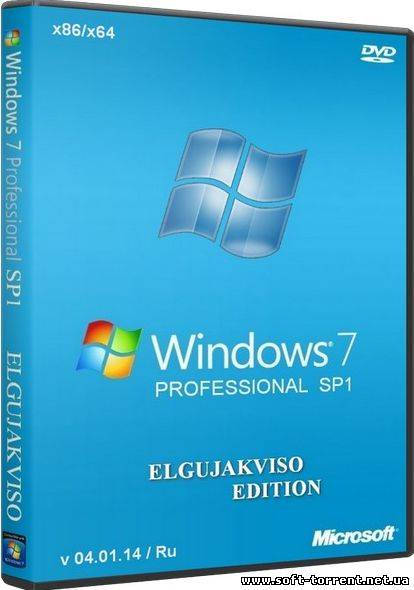 Установить Windows 7 Professional SP1 x86/x64 Elgujakviso Edition v04.01.14 RUS (2014)