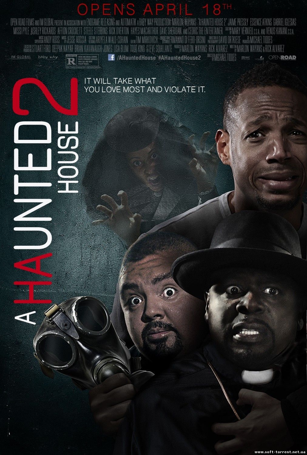 Скачать Дом с паранормальными явлениями 2 / A Haunted House 2 (2014) WEBRip | Чистый звук на компьютер